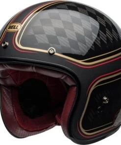 BELL Custom 500 Carbon DLX RSD Checkmate Matte-Gloss Black-Gold