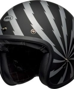 Bell Custom 500 DLX SE Vertigo Matte Black/Silver Open-Face Helmet