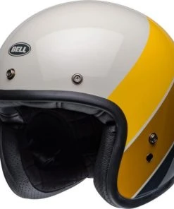 Bell Custom 500 Riff Gloss Sand/Yellow Open-Face Helmet