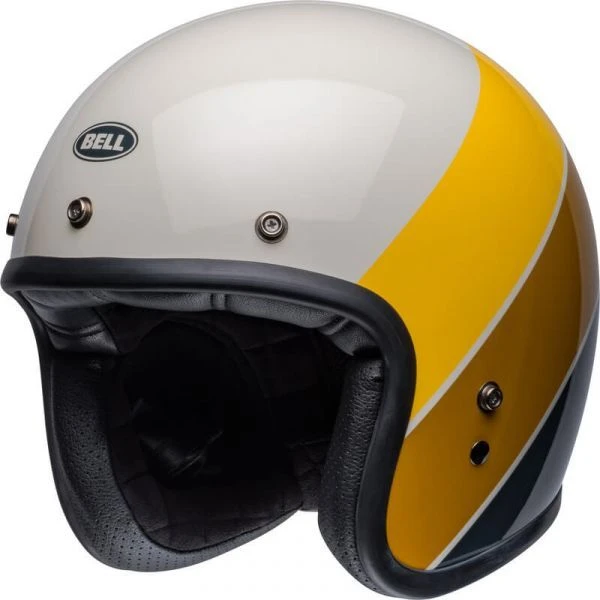 Bell Custom 500 Riff Gloss Sand/Yellow Open-Face Helmet 1 Bell Custom 500 Riff Gloss Sand/Yellow Open-Face Helmet