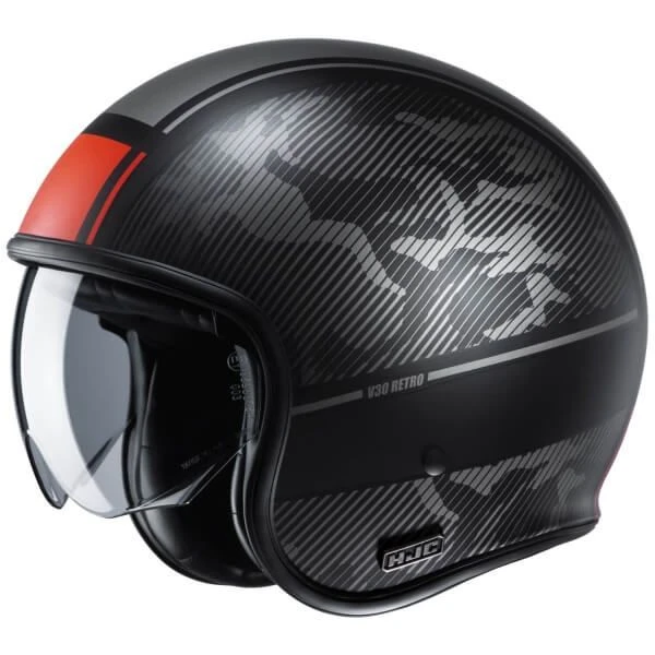 HJC V30 Alpi Grey / Red 1 HJC V30 Alpi Grey / Red
