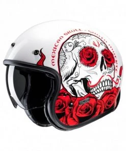 HJC V31 Desto White/Red MC1