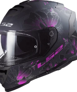 LS2 Storm Burst Matt Black Pink