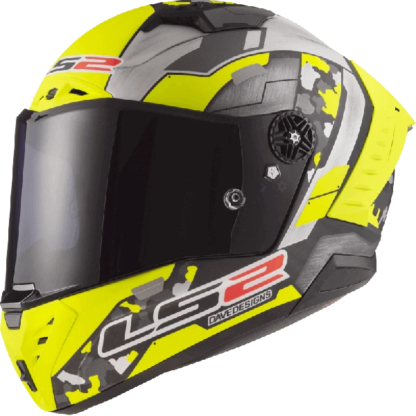 LS2 Thunder Carbon Space HV Yellow Grey 1 LS2 Thunder Carbon Space HV Yellow Grey