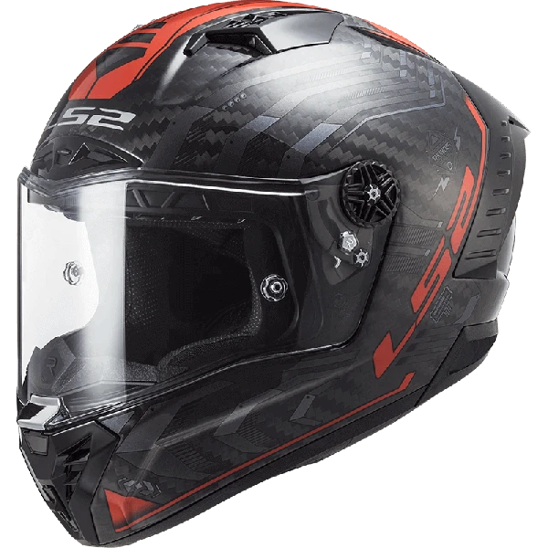 LS2 Thunder Carbon Sputnik Metal Red-06 1 LS2 Thunder Carbon Sputnik Metal Red-06
