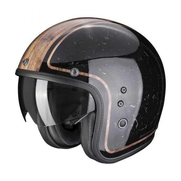 Scorpion Belfast Evo Retrol Black-Brown 1 Scorpion Belfast Evo Retrol Black-Brown