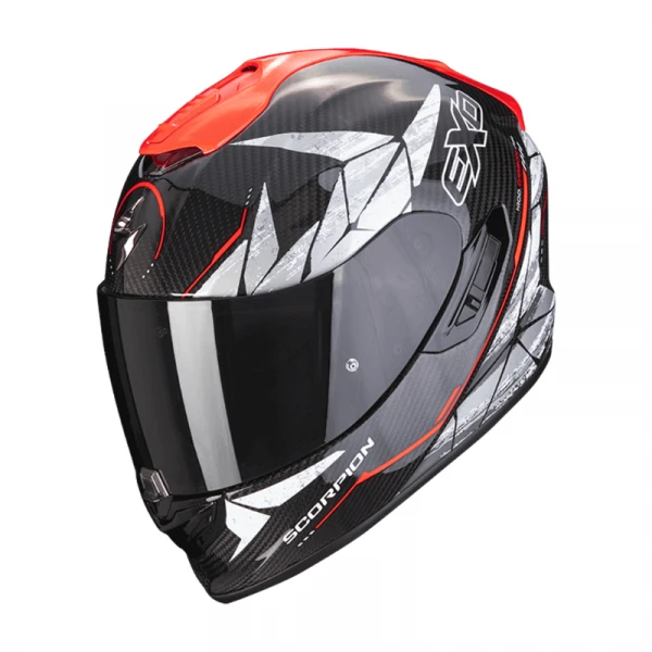 Scorpion EXO-1400 EVO CARBON AIR ARANEA Black-red 1 Scorpion EXO-1400 EVO CARBON AIR ARANEA Black-red