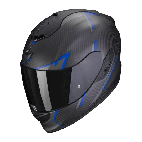 Scorpion EXO-1400 EVO CARBON AIR KENDAL Matt Black-Blue 1 Scorpion EXO-1400 EVO CARBON AIR KENDAL Matt Black-Blue