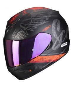 Scorpion EXO-390 Ighost Matt Black-Silver