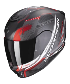 Scorpion EXO-391 HAUT Matt Black-Silver-Red
