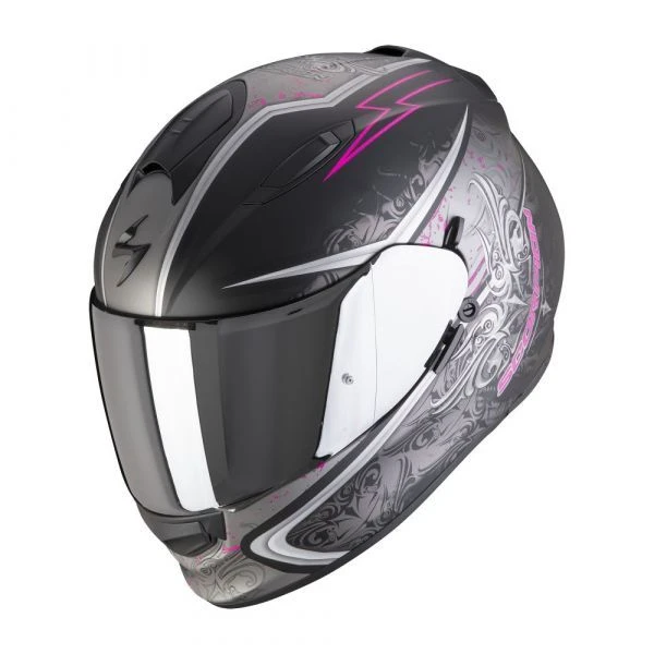 Scorpion EXO-491 Run Matt Black-Pink 1 Scorpion EXO-491 Run Matt Black-Pink