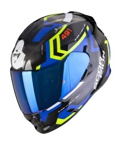 Scorpion EXO-491 Spin Black-Blue-Neon Yellow