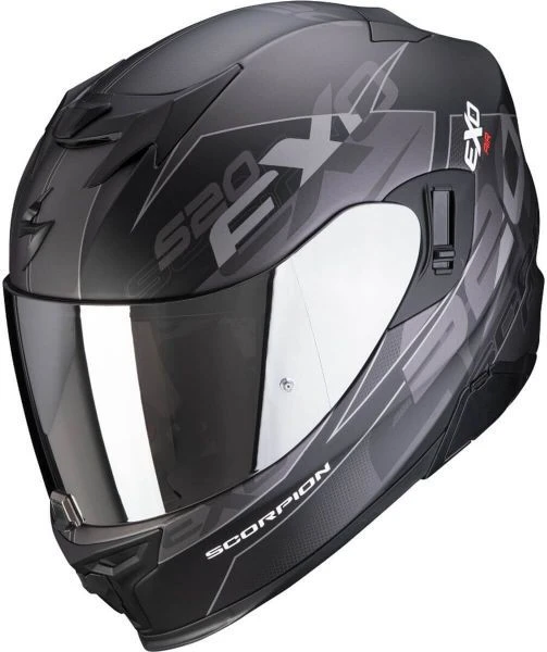 Scorpion EXO-520 AIR COVER Matt Black-Silver 1 Scorpion EXO-520 AIR COVER Matt Black-Silver