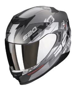 Scorpion EXO-520 EVO AIR COVER Matt Silver-Red