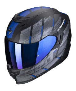 Scorpion EXO-520 EVO AIR MAHA Matt Black-Blue
