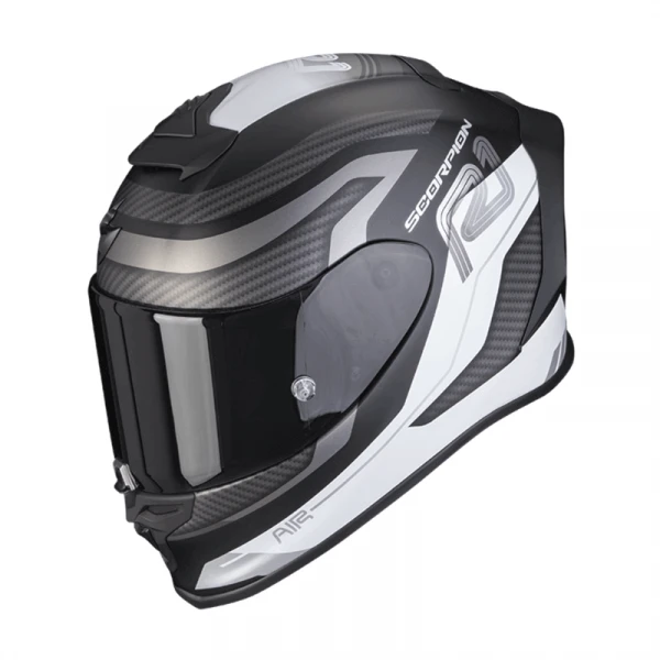 Scorpion EXO-R1 EVO AIR VATIS Matt Black-White 1 Scorpion EXO-R1 EVO AIR VATIS Matt Black-White